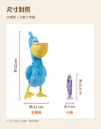 Q-monster 大嘴鳥與小魚藏食發聲玩具二件組｜商品圖片 6